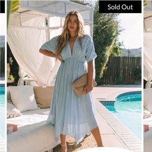 Vici Sky blue shimmer dress